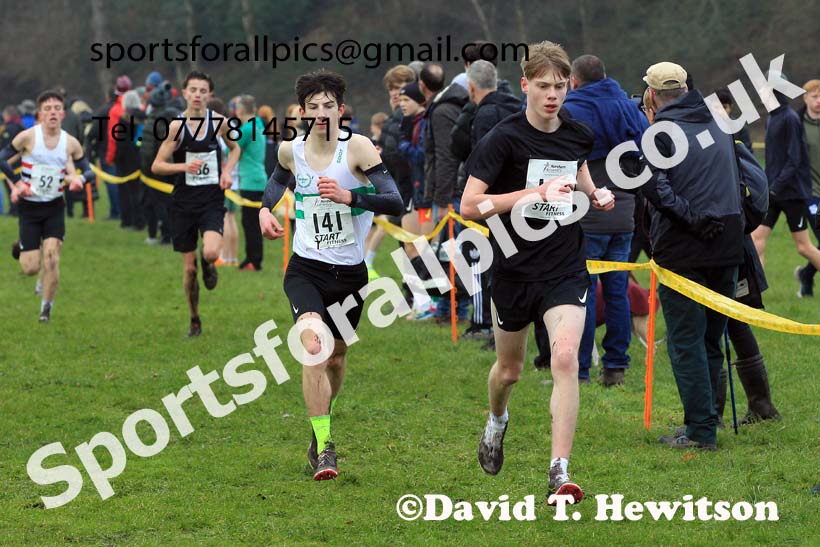 Mens Under-17s 2023 Northern Cross Country Champs., Witton Park, Blackburn. Photo: David T. Hewitson/Sports for All Pics
